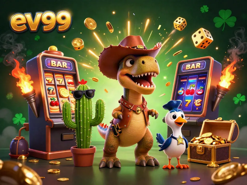 Experience gaming excitement at ev99 with a slot jackpot explosion and fun characters!