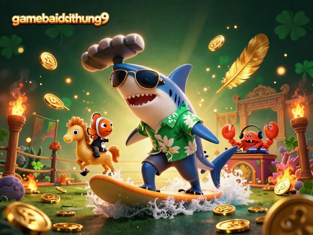 Spin to win with gamebaidoithuong9 at a vibrant underwater casino scene filled with action!