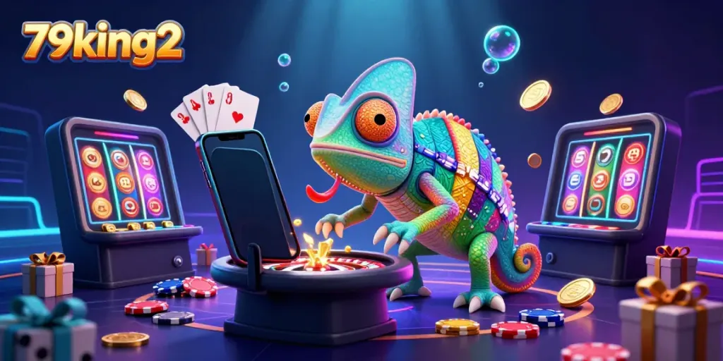 Engage with dynamic gaming action at 79king2 featuring colorful slots and casino elements.