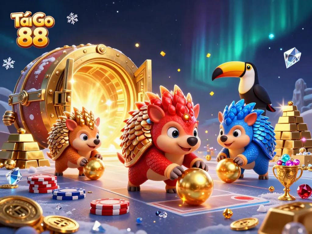 Experience thrilling gameplay with Tải Go 88 as pangolins battle amidst bursting treasure!