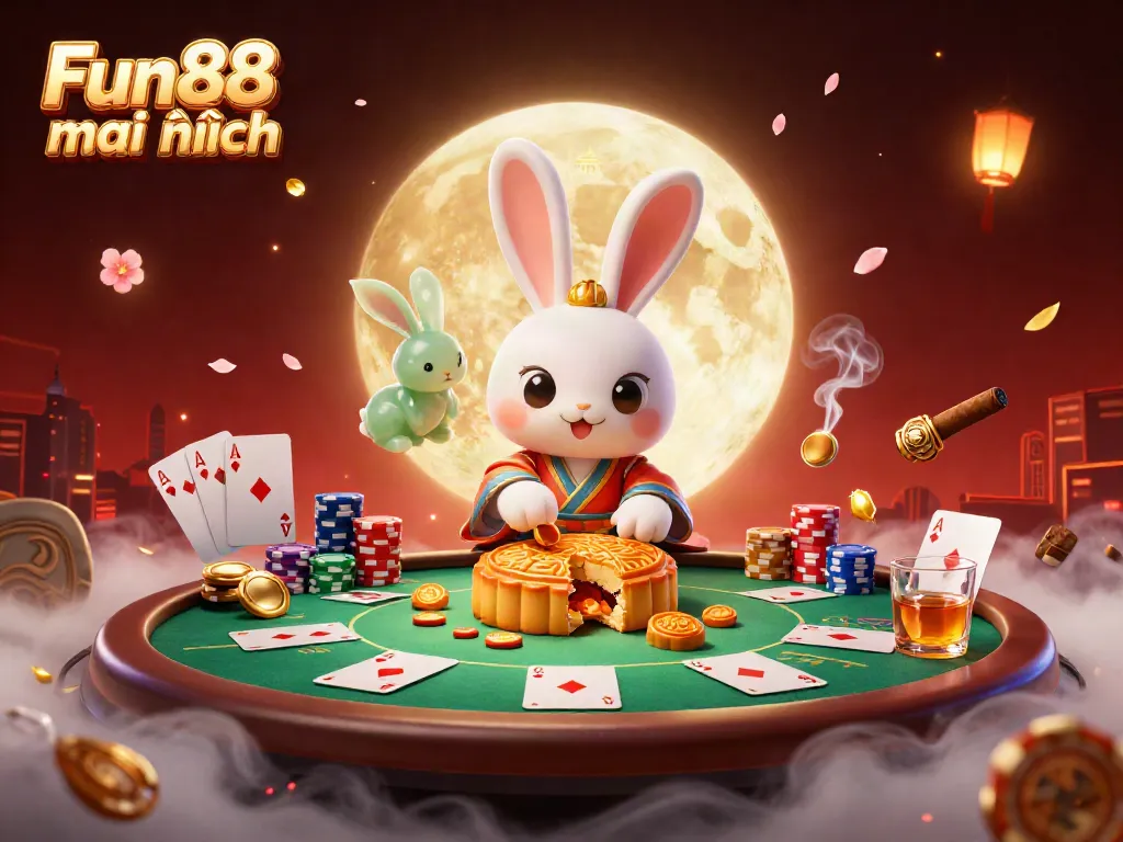Experience Fun88 mới nhất with exciting poker gameplay under the moon's playful gaze.