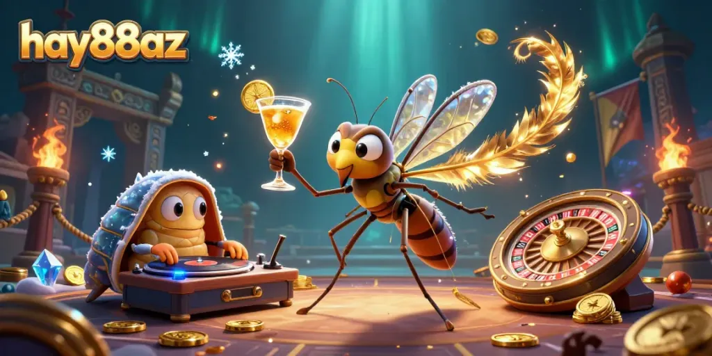 Experience thrilling action with hay88az's 3D cartoon characters in a dynamic casino setting, featuring vibrant visuals and rich elements.