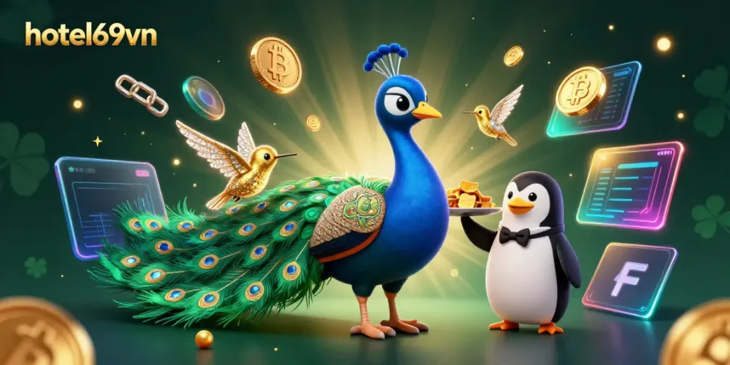 Engage in thrilling gameplay at hotel69vn with vibrant casino-themed elements and dynamic characters.