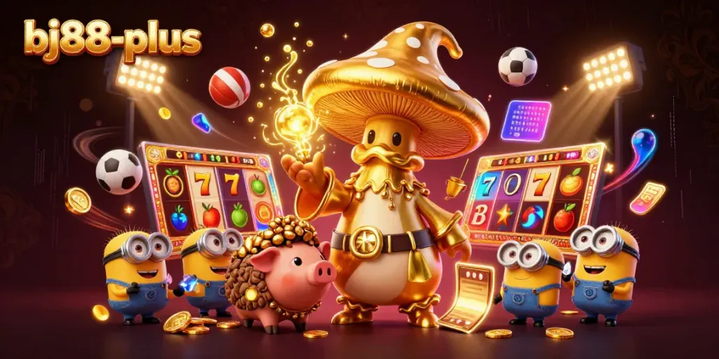 Experience thrilling wins in the bj88-plus casino with gold magic and vibrant game elements.